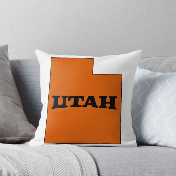 Item preview, Utah Minimalist State Graphic – Bold Orange Outline Design designed and sold by ArtSpireWorks.
