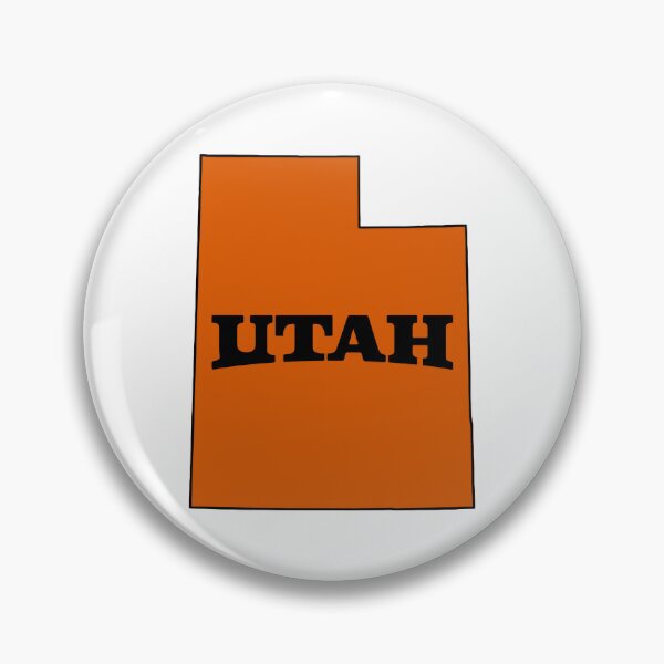 Item preview, Utah Minimalist State Graphic – Bold Orange Outline Design designed and sold by ArtSpireWorks.