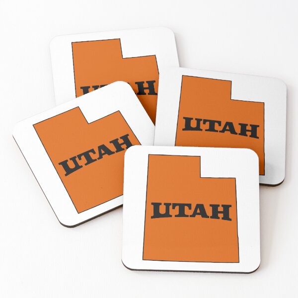 Item preview, Utah Minimalist State Graphic – Bold Orange Outline Design designed and sold by ArtSpireWorks.