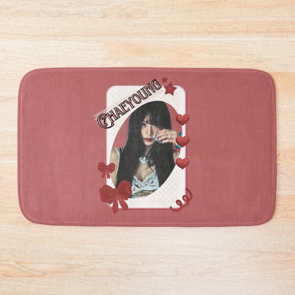 Item preview, Fromis_9 Chaeyoung Kpop Girl Group Card Red Aesthetic Collage Design designed and sold by AJUNICE STUDIO.