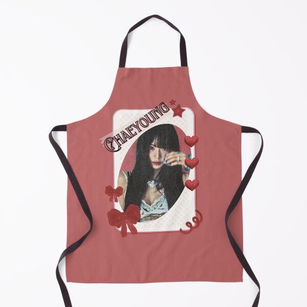 Item preview, Fromis_9 Chaeyoung Kpop Girl Group Card Red Aesthetic Collage Design designed and sold by AJUNICE STUDIO.