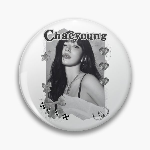 Item preview, Fromis_9 Chaeyoung Kpop Girl Group Black and White Collage Design designed and sold by AJUNICE STUDIO.