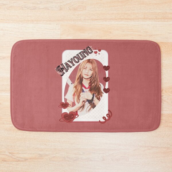 Item preview, Fromis_9  Hayoung Kpop Girl Group Card Red Aesthetic Collage Design designed and sold by AJUNICE STUDIO.