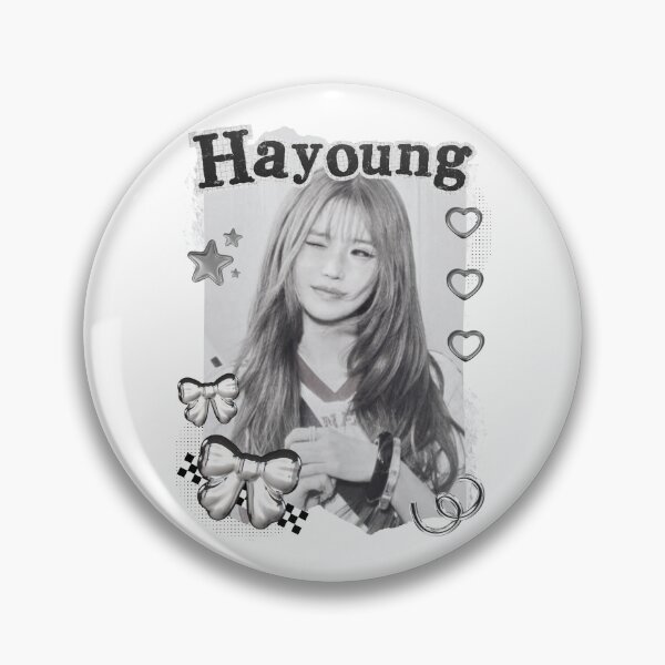 Item preview, Fromis_9 Hayoung Kpop Girl Group Black and White Collage Design designed and sold by AJUNICE STUDIO.