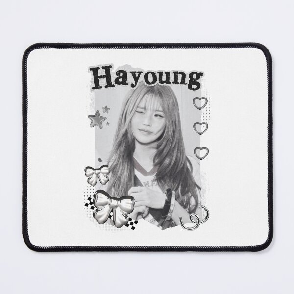 Item preview, Fromis_9 Hayoung Kpop Girl Group Black and White Collage Design designed and sold by AJUNICE STUDIO.