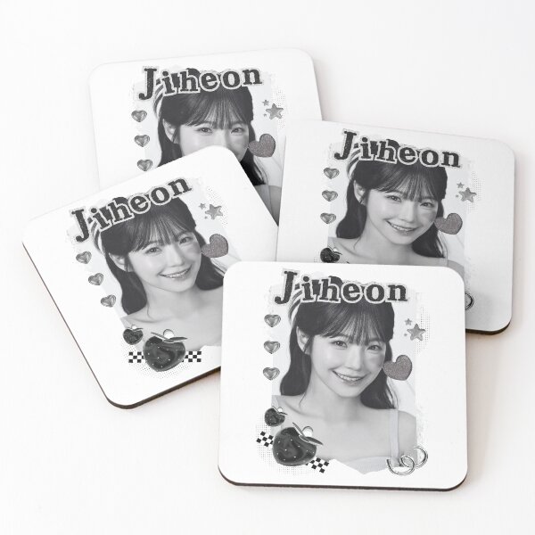 Item preview, Fromis_9 Jiheon Kpop Girl Group Black and White Collage Design designed and sold by AJUNICE STUDIO.