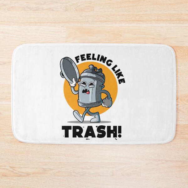 Item preview, Feeling like trash - funny tired and hungover trashed design (on light colors) designed and sold by messy-nessie.