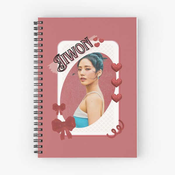 Item preview, Fromis_9 Jiwon Kpop Girl Group Card Red Aesthetic Collage Design designed and sold by AJUNICE STUDIO.