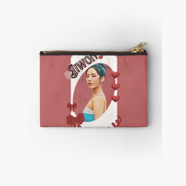 Item preview, Fromis_9 Jiwon Kpop Girl Group Card Red Aesthetic Collage Design designed and sold by AJUNICE STUDIO.