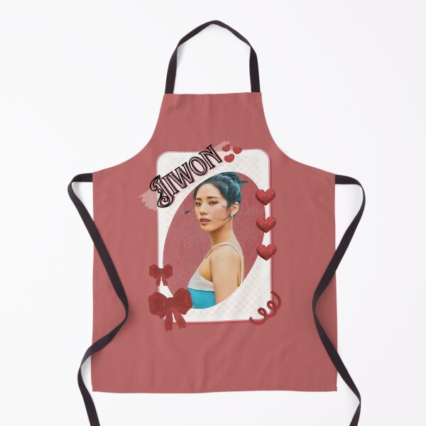 Item preview, Fromis_9 Jiwon Kpop Girl Group Card Red Aesthetic Collage Design designed and sold by AJUNICE STUDIO.
