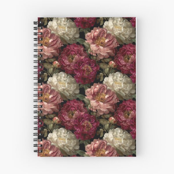 Item preview, Romantic Dark Floral Peony Pattern designed and sold by Prismatect.