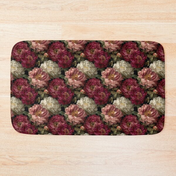 Item preview, Romantic Dark Floral Peony Pattern designed and sold by Prismatect.