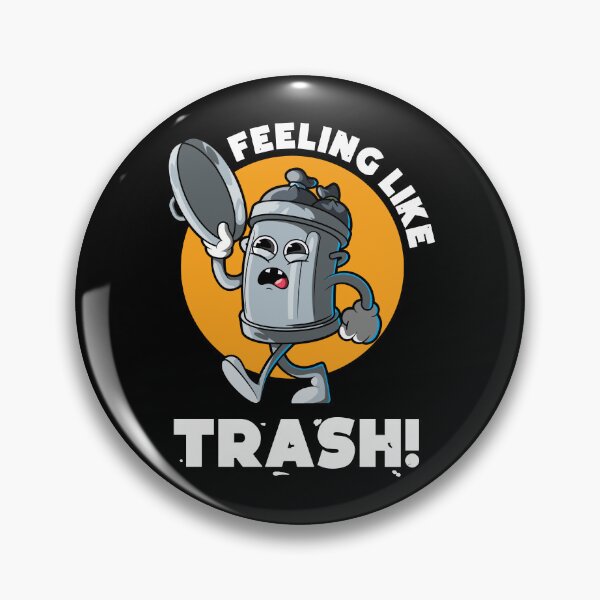 Item preview, Feeling like trash - funny tired and hungover trashed design (on dark colors) designed and sold by messy-nessie.