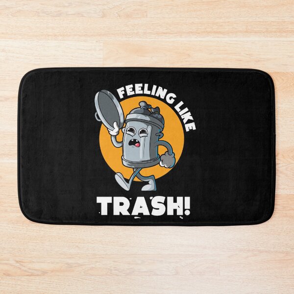 Item preview, Feeling like trash - funny tired and hungover trashed design (on dark colors) designed and sold by messy-nessie.