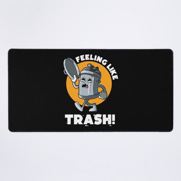 Item preview, Feeling like trash - funny tired and hungover trashed design (on dark colors) designed and sold by messy-nessie.