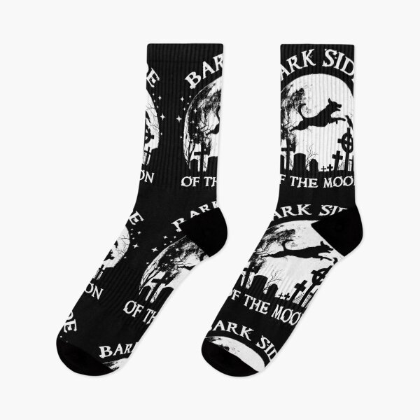 Item preview, Bark Side of the Moon Gothic Dog Halloween Moon Graveyard Design designed and sold by Dmetalx Art Apparel.