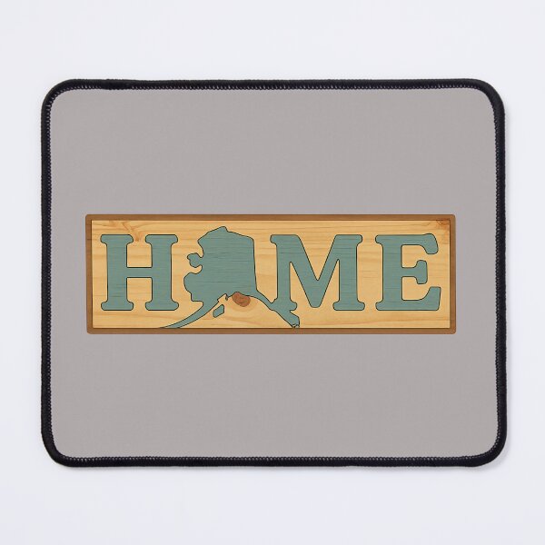 Item preview, Alaska Home Sign – Rustic Wood-Inspired State Pride Graphic designed and sold by ArtSpireWorks.