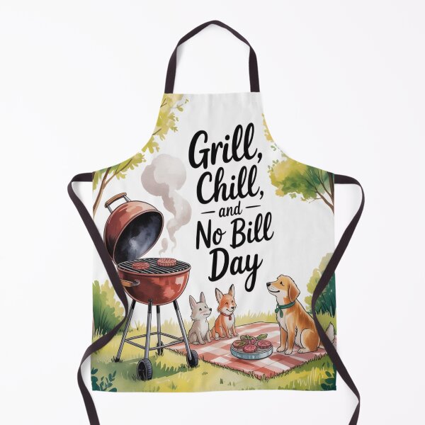 Item preview, Grill, Chill, and No Bill Day designed and sold by InspiredCreatives.