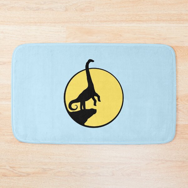Item preview, Brachiosaurus Mountain Cliff Moon Night Long Neck Giant Dino designed and sold by shirt-o-mat.