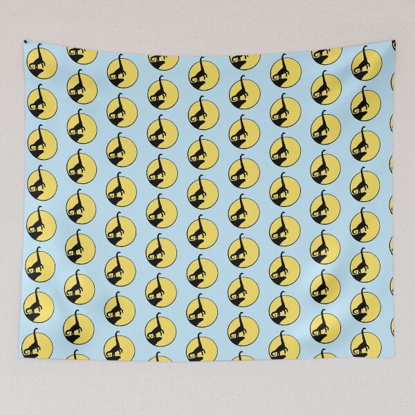 Item preview, Brachiosaurus Mountain Cliff Moon Night Long Neck Giant Dino designed and sold by shirt-o-mat.