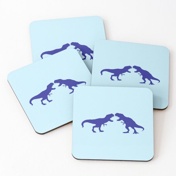 Item preview, 2 T-Rex Tyrannosaurus Attacking Fighting Enemies Duel Fight designed and sold by shirt-o-mat.