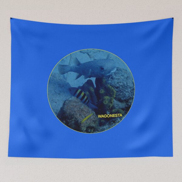 Item preview, Underwater -  Pufferfish in Bonaire by Wagonesta  designed and sold by Wagonesta.