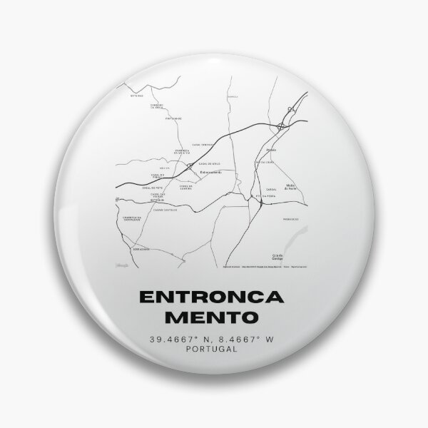 Item preview, Entroncamento Modern Map Print - Minimalist Black and White Wall Art, Travel Map Poster designed and sold by RM-Journey.