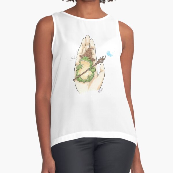 Vista previa del artículo con la obra «Wizard Frog Meme», diseñado y vendido por StrangeBootique.