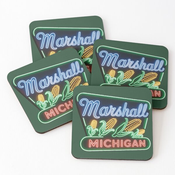 Item preview, Marshall Michigan Neon Corn designed and sold by TheOldMittenIllustrated.