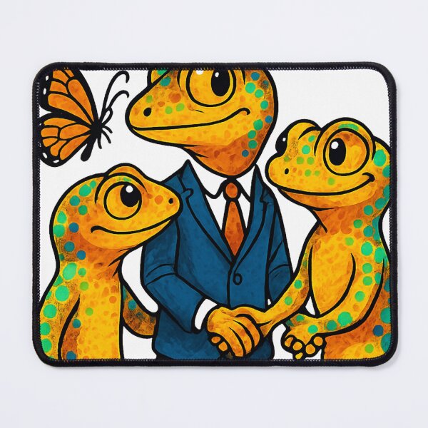 Item preview, Distracted Reptile Boyfriend Meme - Viral Lizard Parody Sticker designed and sold by TONSNAP.