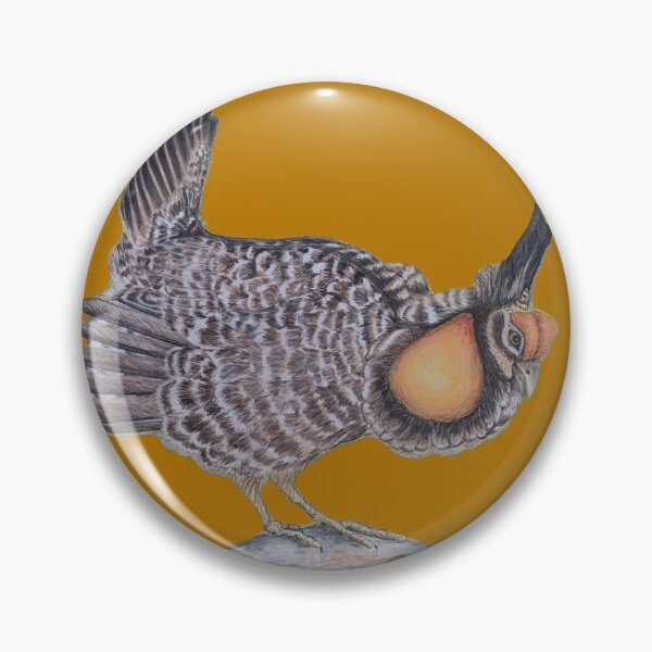 Item preview, Greater Prairie Chicken in colored pencil designed and sold by BirdsandMoreArt.