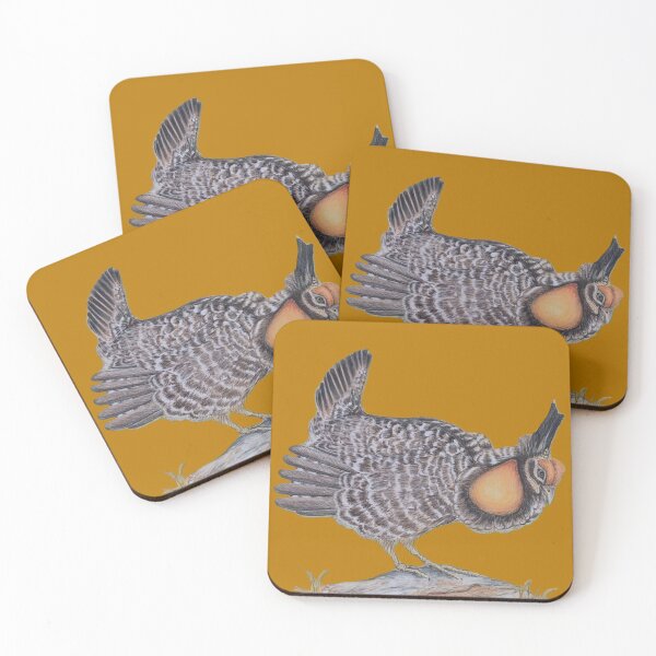 Item preview, Greater Prairie Chicken in colored pencil designed and sold by BirdsandMoreArt.