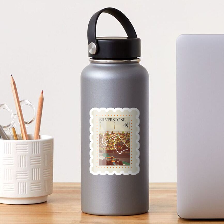 Vintage Silverstone GP Stamp – Formula 1 Grand Prix Circuit Design Sticker