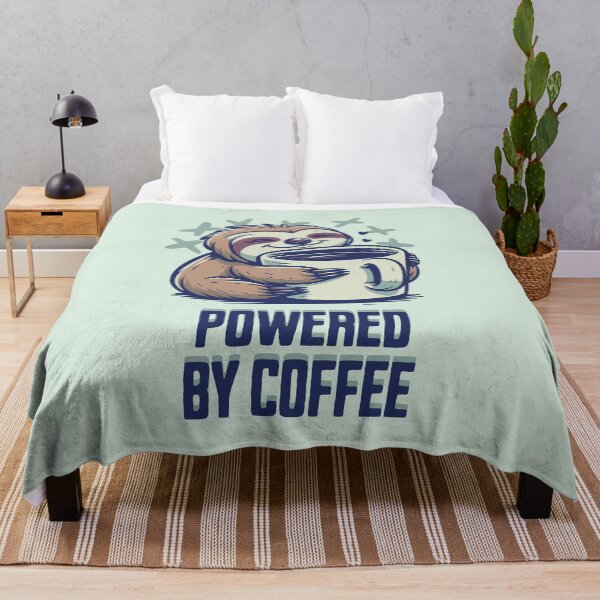 Artikelvorschau, Angetrieben von Kaffee Faultier Chillen Entspannen Morcaworks entworfen und verkauft von Morcawork.
