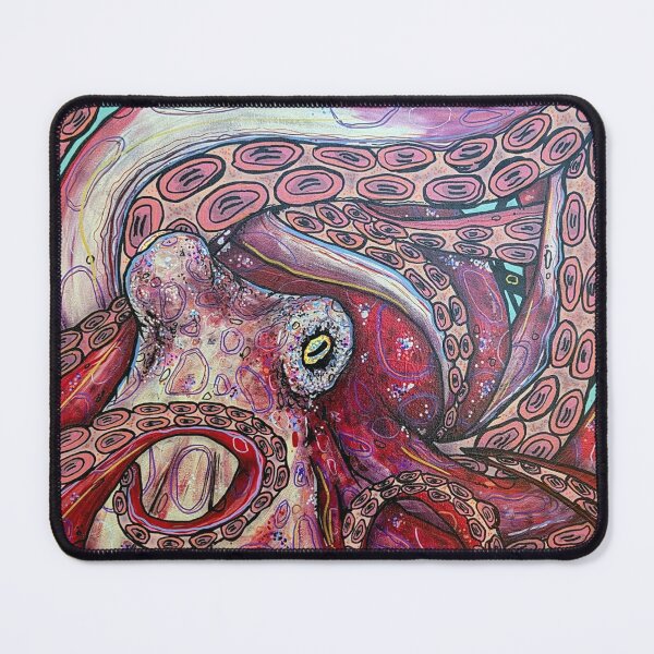 Item preview, Super Cool Red and Gold Octopus designed and sold by Gaz Jarman.