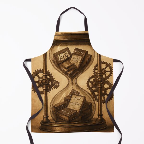 Item preview, Time-Traveling Reader - Bibliophile Hourglass Art designed and sold by TONSNAP.