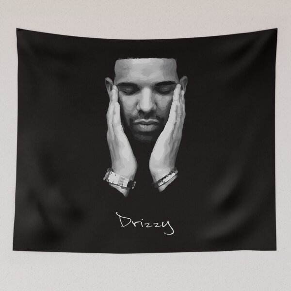 Item preview, Drke Drizzy Rapper Black And White designed and sold by naysko.