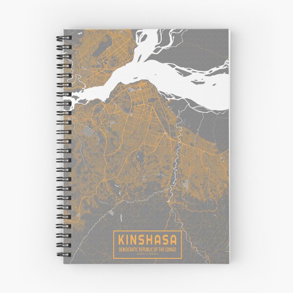 Item preview, Kinshasa City Map of DR Congo  - Bauhaus designed and sold by deMAP.