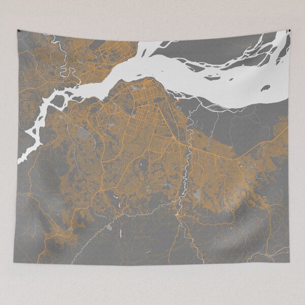 Item preview, Kinshasa City Map of DR Congo  - Bauhaus designed and sold by deMAP.