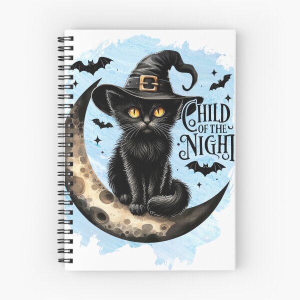 Aperçu de l'œuvre Chat noir Enfant de la nuit créée et vendue par Eclectic Monkey.