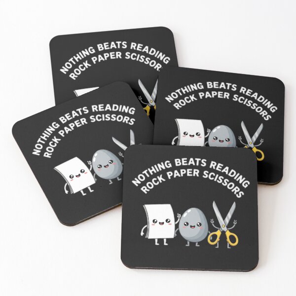 Item preview, Nothing Beats Reading Rock Paper Scissors - Funny Quote  designed and sold by Bowniko^^.