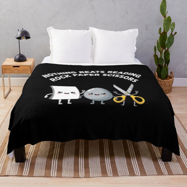 Item preview, Nothing Beats Reading Rock Paper Scissors - Funny Quote  designed and sold by Bowniko^^.