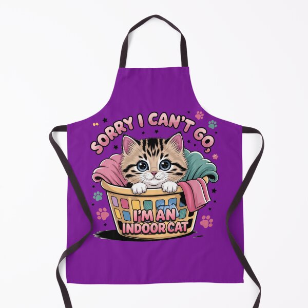 Item preview, I’m an Indoor Cat – Cute Funny Kitten in Laundry Basket Illustration designed and sold by LunaSpellStudio.