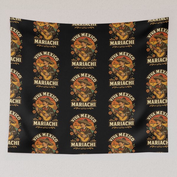 Item preview, Viva Mexico Mariachi Vintage designed and sold by Ahau Designs.