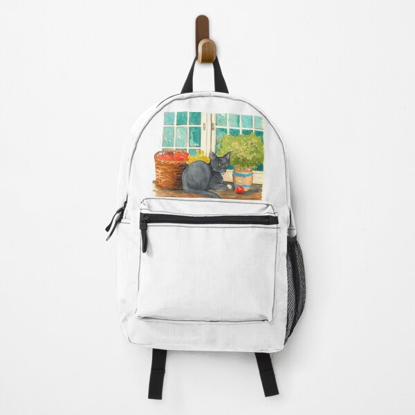 Item preview, Black Cat on a Sunny Windowsill – Cozy Cottage Illustration designed and sold by Storybook-Illustrations.