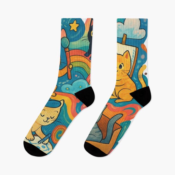 Item preview, Artistic Cats Night In designed and sold by Vision Crafted.