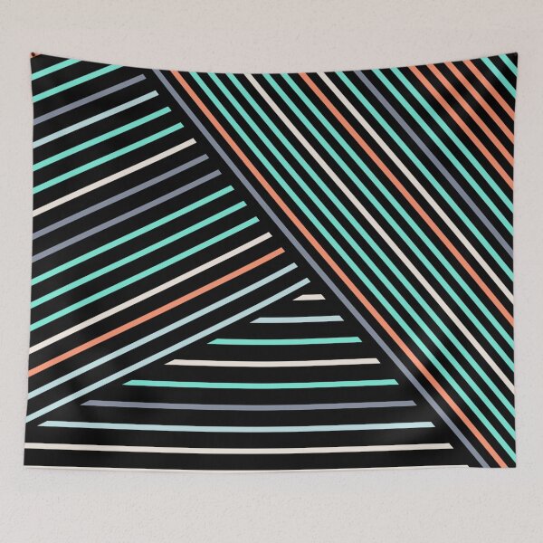 Item preview, Abstract Geometric Lines Pattern designed and sold by RudArtAI.