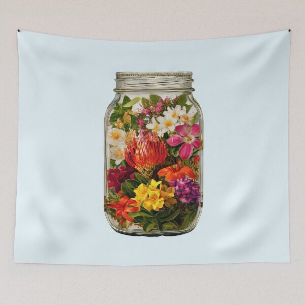 Artikelvorschau, Tropische Blumen im Einmachglas entworfen und verkauft von scicilysimonee.