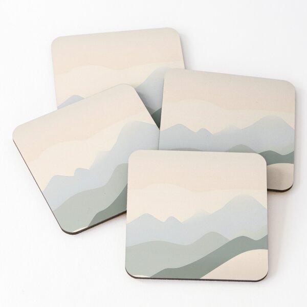 Item preview, Minimalist Mountain Landscape | Modern Wall Art designed and sold by Rudie.Studio.