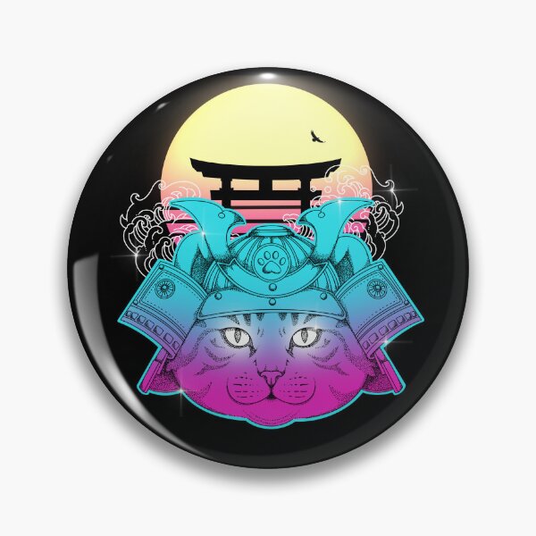 Item preview, Retro Samurai Cat designed and sold by Artthree.